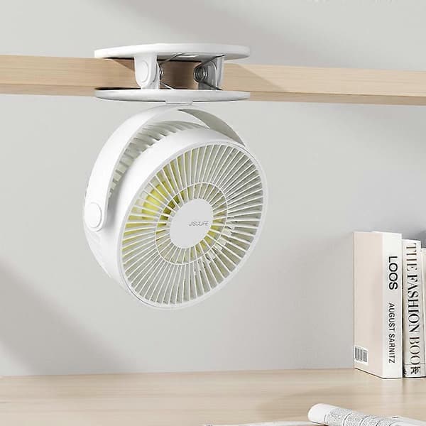 JisuLife FA29A Clip Desktop Mini Ventilator Bærbar USB Genopladelig Ventilator Mörkgrön