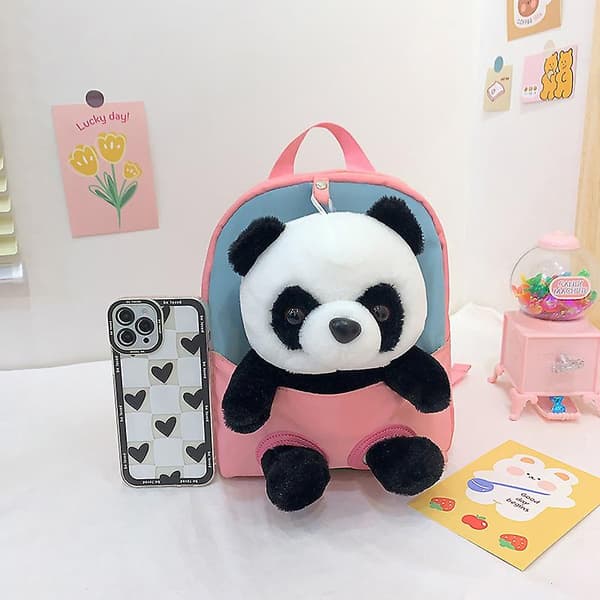 Mini rygsæk til småbørn, Panda dukke skoletaske