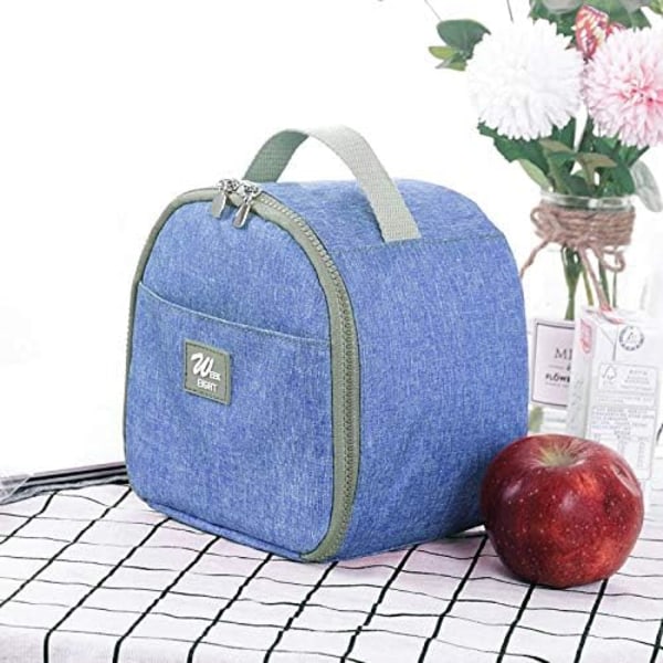 Liten lunchväska, KEAIDUO isolerad återanvändbar lunchlåda kylväska för kvinnor/män/flickor/pojkar, minilunchlåda för arbete/kontor/skola