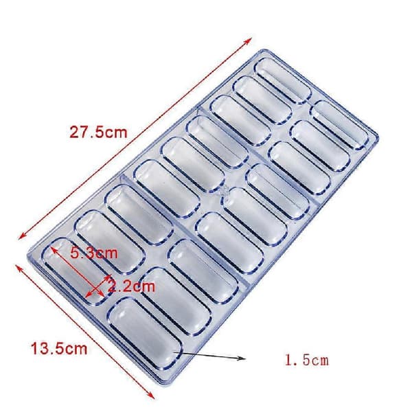 Pilleforme Kapselform Ovale Chokoladeforme Til DIY Pillefremstilling T5A6