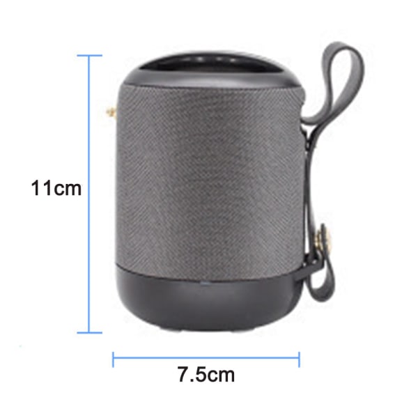 Kannettava Bluetooth-kaiutin, suurempi äänenvoimakkuus, vedenpitävä Bluetooth 5.0 -kaiutin, TWS-langaton kaiutin-BD05 harmaa