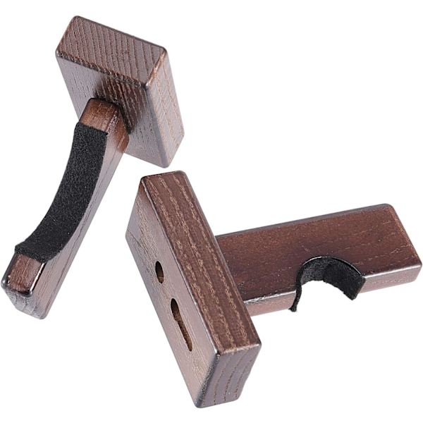 4 stk. Baseball Bat Display Case Holder, Massivt Træ Rack Beslag Baseball Bat Hanger Vægmontering