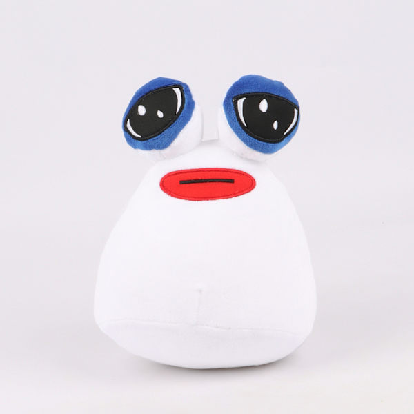 22cm/8,6in Alien Pou Plyschleksak, Söt Djur Pou Dol Kawaii Djur Stoppning Plyschdockor Spel Leksak för Flickor Pojkar Födelsedagspresent White 22cm
