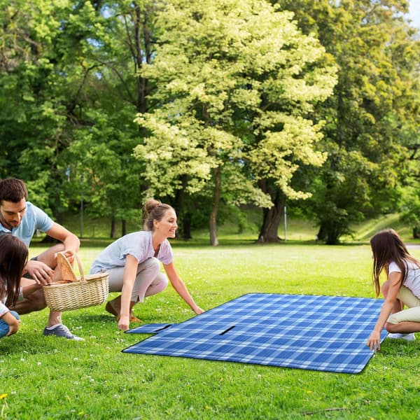 Foldable Picnic Blanket, Durable, Moisture-Proof and Thick, Suitable for Travel and Camping, 200*200cm