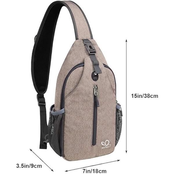 Crossbody Sling Ryggsäck Sling Väska Resväska Vandring Bröstväska Dagryggsäck