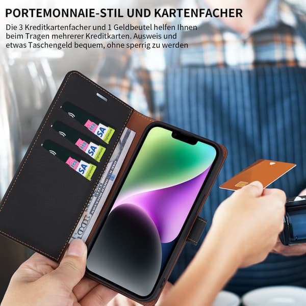Plånboksfodral för Samsung Galaxy A17 5G - Magnetiskt läderfodral, skyddande telefonfodral, hållbart roségu