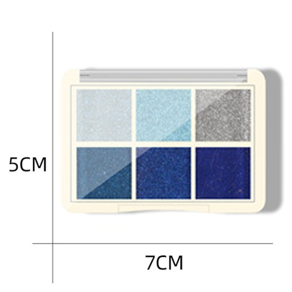 Nail Art Solid Magic Mirror Powder - 6 färger Solid Powder 09make up