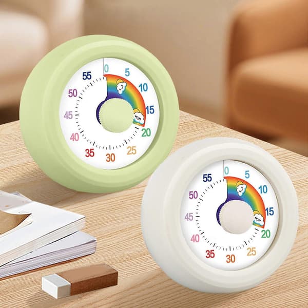 Visuel timer i plast med tydeligt display Køkken-nedtællingstimer perfekt til studerende og hjemmekokke blå blue
