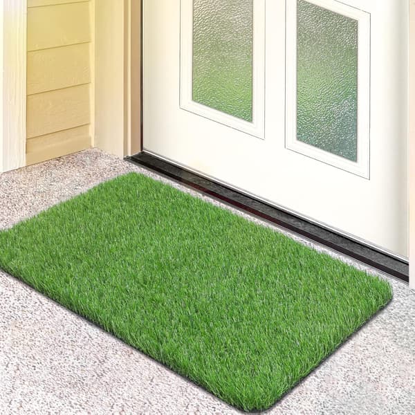 Artificial Grass Doormat, Artificial Grass Outdoor/Indoor Front Door Mats
