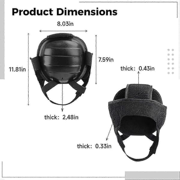 Justerbart MMA Brytehodeplagg 2-pakning, EVA Skumpolstring, Elastiske Stropper, Pustende Mesh ZAT