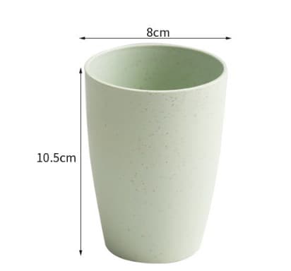 Hvetefarget hvete sippy cup plast gjenbrukbar kopp i stedet for uknuselig