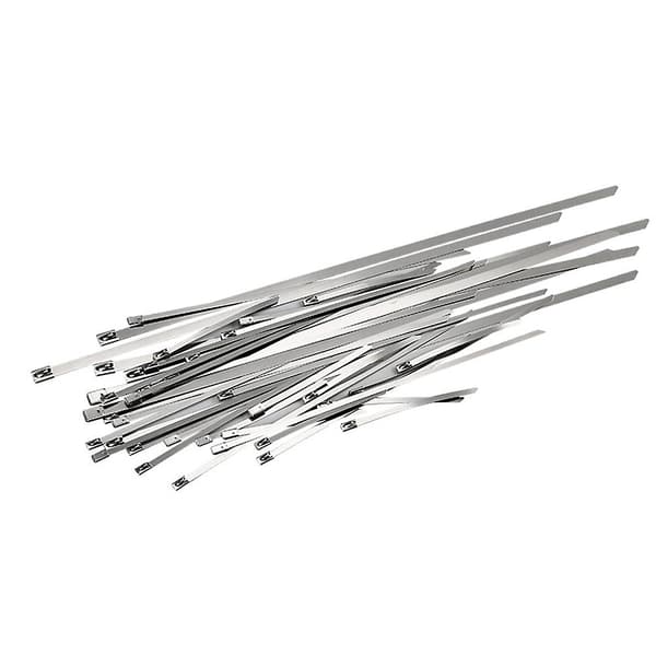 100 PCS Stainless Steel Self-Locking Metallic Cable Ties for Multi-Purpose Use