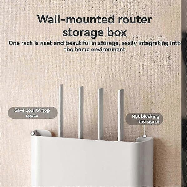 WiFi-routerförvaringslåda, routerdöljare väggmonterad WiFi-låda