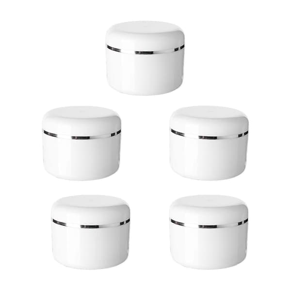 5x tomme kosmetiske krukker ansiktsmaskebeholderflaske