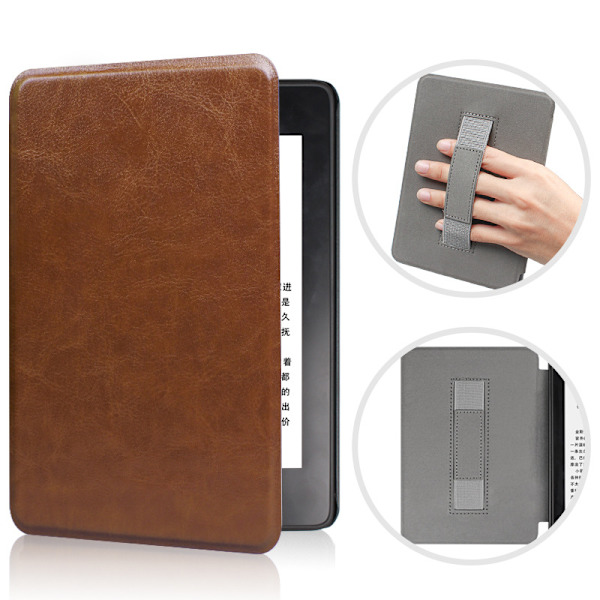 Kindle Paperwhite 12:e generation handhållen läderfodral KPW6 fodral 7 tum brown