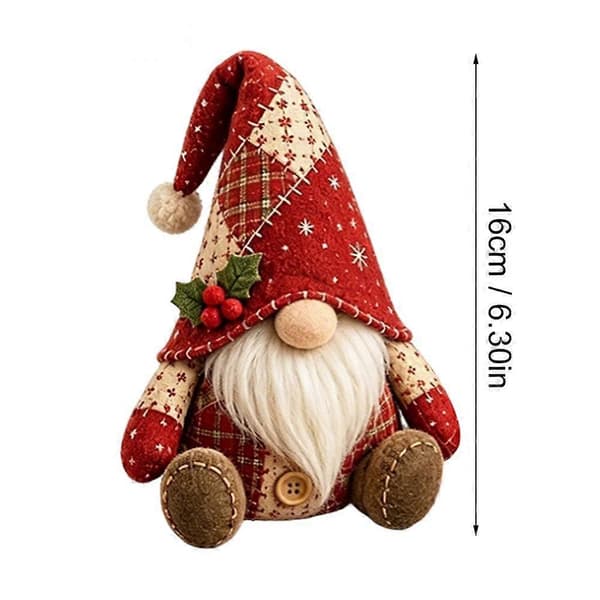 Halloween DIY Patchwork Nisse Kit, Julenisser DIY Patchwork Kit Gave
