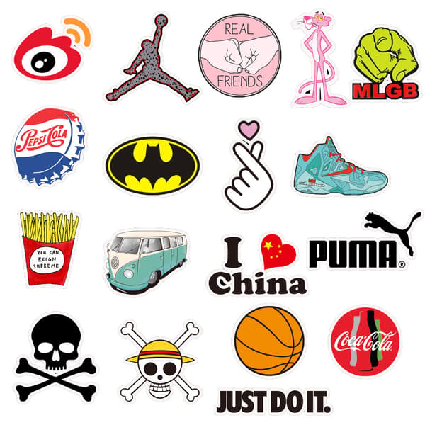 201 Random Stickers for Skateboard, Helmet, Laptop, and Bicycle