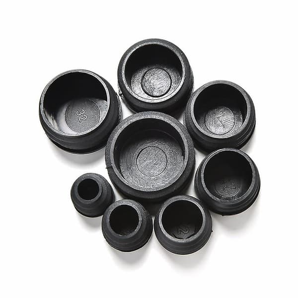 PVC plastmøbelbenplugg, blindende endestykke for rundt rør 28mm