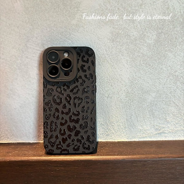 iPhone 16 Pro Max Skal 6,9 tum 2024, Estetisk Hjärtan Print iPhone 16 Pro Max Skal för Kvinnor Flickor Män, Silikon Skyddande Telefonfodral för iPhone Leopard Print iPhone 13 Pro
