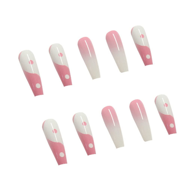 Rosa löfte nagelkonst sminkning