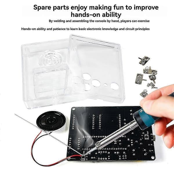 DIY Pixel Game Kit: Minikonsol med röst-elektronik för DIY-lödningsövning