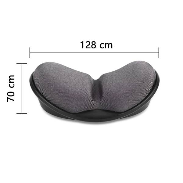 Gaming Mouse Pad - Grå. Til kontorcomputer bærbare holdbar behagelig letvægts nem skrivning smertelindring