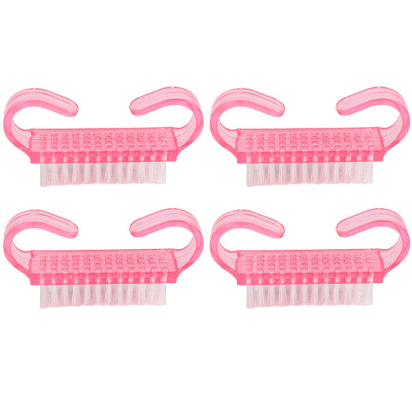 4 kpl kynsienhoitotyökalua, kovaharjaksinen pölyharja - kynsiharja Pinkmake up