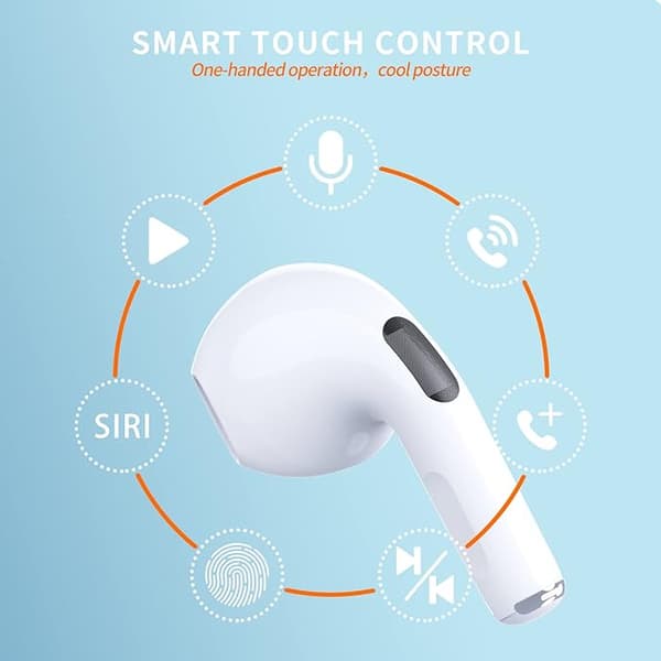 Trådløse ørepropper, Bluetooth 5.2 ørepropper med aktiv støydemping