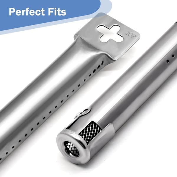 4 stk Universal Justerbar Rustfritt Stål BBQ Gassgrill Erstatning Rett Rør Brenner Barbec