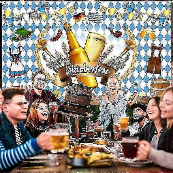 Oktoberfest Festlighedsudsmykning: Baggrund, Banner & Fotoboksrekvisitter Bundle
