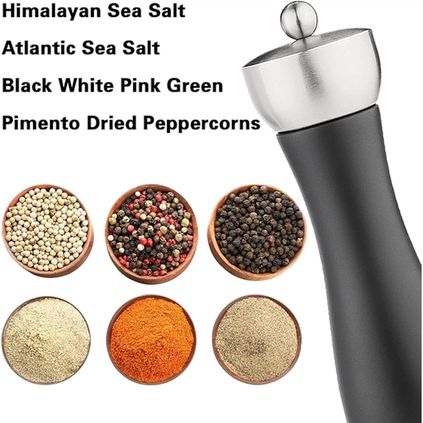Peugeot Salt & Pepper Kvarn, Justerbar Grovlek Pepparkvarn Dubbel Salt- och Pepparkvarn 21*5cm