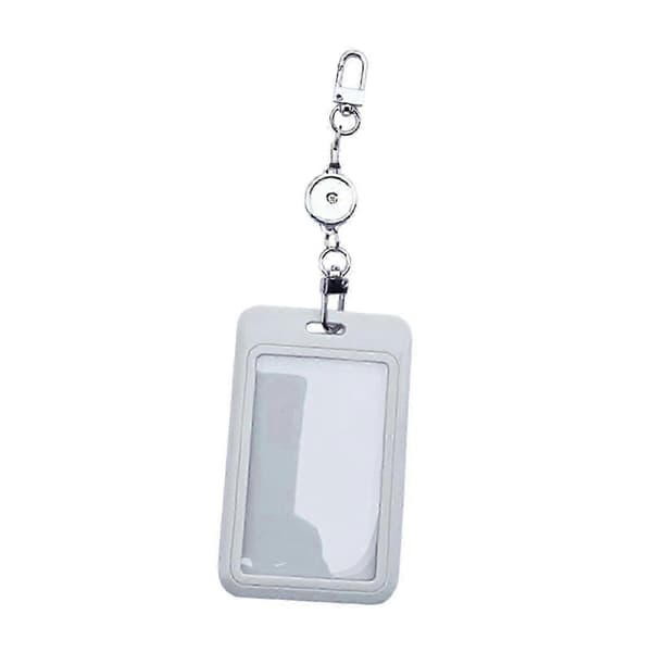 Uttrekkbar navneskiltsholder med snor for ansatte og studenter Light Grey