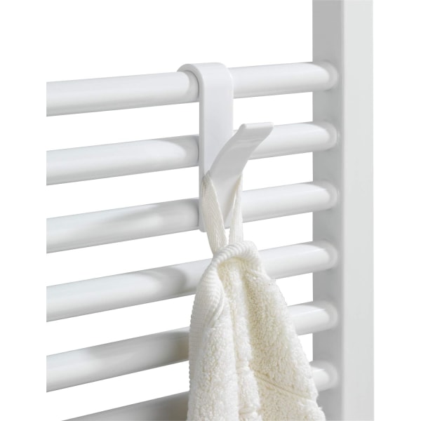 Radiator krok, handdukshängare radiator krok, vit plast, set om 12