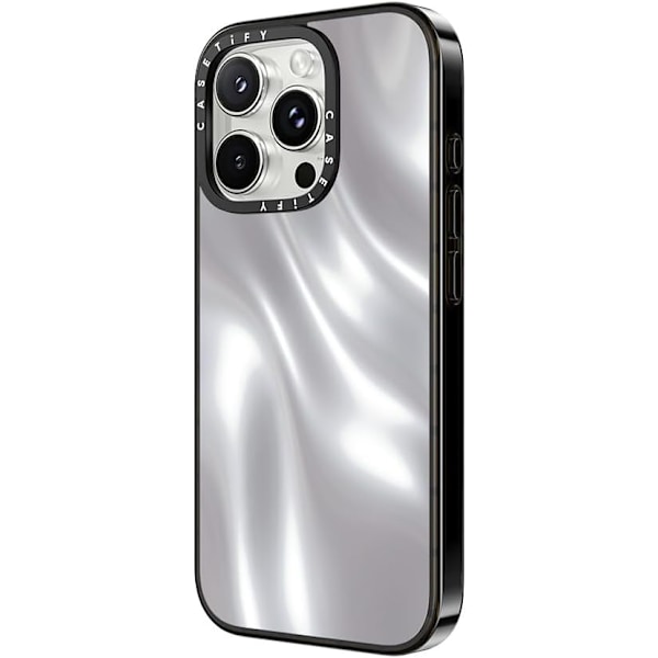Kompakt iPhone 16 Pro Max Deksel [Lettvekt / 1,2 m 2X Militær Grad Fallbeskyttelse/Slank] - Kirsebær - Klar Svart Soft Metal iPhone 16 Pro
