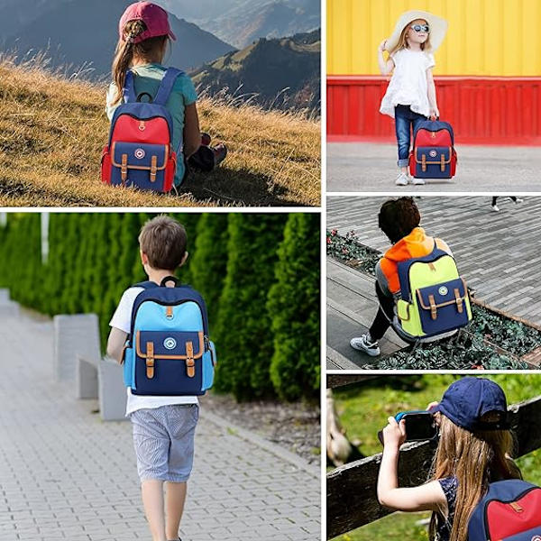 Rygsæk til børn - Børnehave, børnehaveklasse og folkeskole rygsække til drenge og piger, justerbar polstret rem