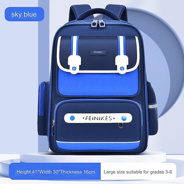 Blå stor ryggsäck, studentryggsäck