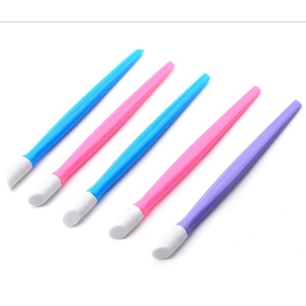6st-Spikverktyg gummitryckstift (slumpmässig färg) smink