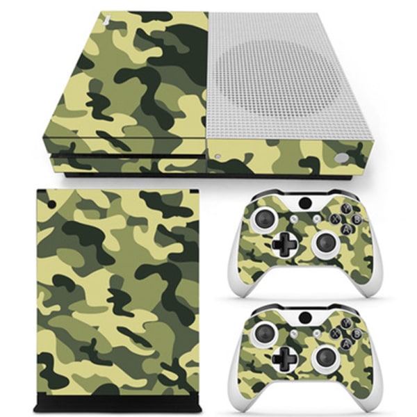 Console Sticker CaREon Fiber Vinyl Skin Sticker kompatibel med Xbox ONE Slim Console och Controller-77