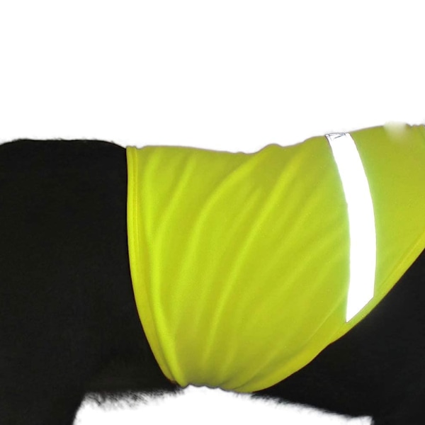 Høj synlighed sikkerhedsreflekterende hundevest til små, mellemstore og store hunde - Gul S