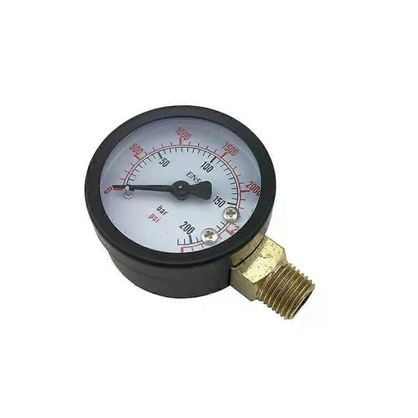 Co2 Regulator Målerudskiftning 0-60psi 0-3000psi Tryk 1/4NPT Gevind til Hjemmebryg Ølfad Regulator