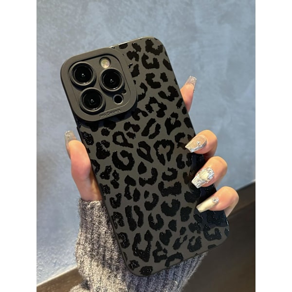 iPhone 16 Pro Max Skal 6,9 tum 2024, Estetisk Hjärtan Print iPhone 16 Pro Max Skal för Kvinnor Flickor Män, Silikon Skyddande Telefonfodral för iPhone Leopard Print iPhone 13 Pro