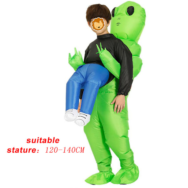 Alien Oppblåsbart Kostyme for Halloween Cosplay Children's model 120-140cm