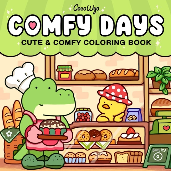 Färgläggningbok för Vuxna och Tonåringar med Super Söta Djurkaraktärer med Enkla och Lätta Mönster för Avkoppling Pocketbok Item 5: 46 pieces