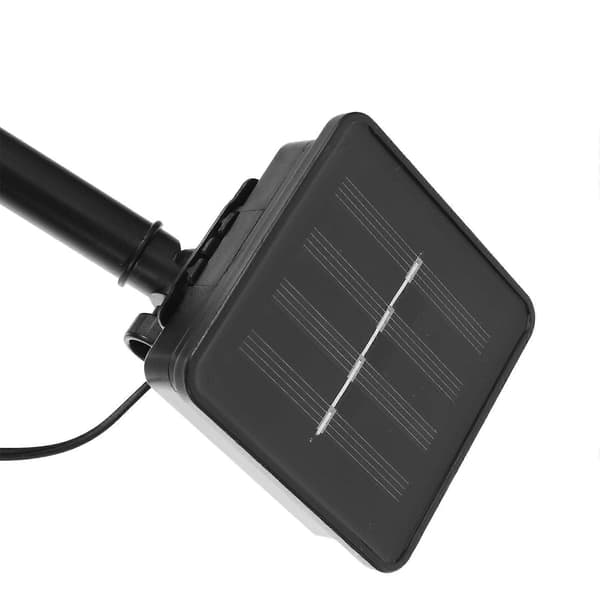 1 sæt solcellelampe med jordspyd, vandtæt landskabsbelysning