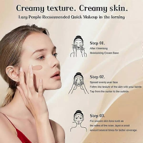 PrimeSkin CC+ Cream - Flydende Foundation, Foundation Makeup, 1,8 fl oz/30ml 5 farver Cocoa Color