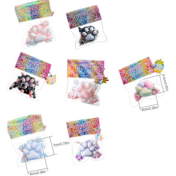 Taba Kattepote Squishy Legetøj, Kawaii Stressreducerende Klemmelegetøj til Dyreelskere Sort Rose