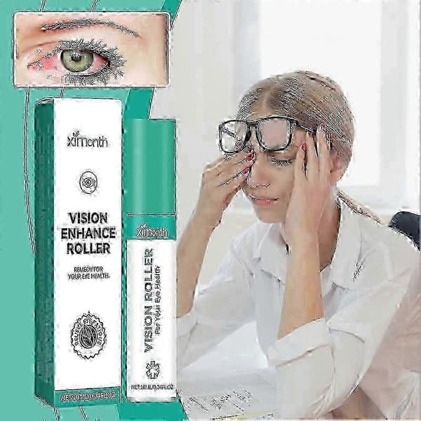 1/2/3 stk. Vision-forbedrende roller til kvinder og mænd Reducerer plejeroller til lindring af trætte, tørre øjne/hævelser 3st