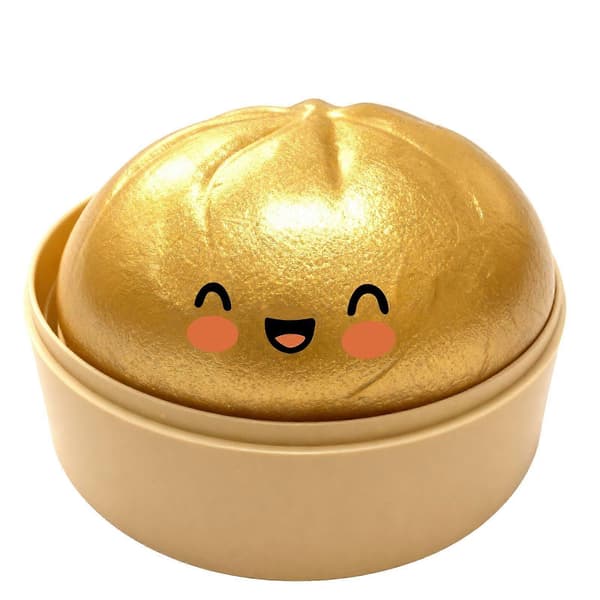Blød og klembar dumplingformet klemmelegetøj — Mystery Edition; ; Blød, klembar stresslindrende dej til voksne — Guld