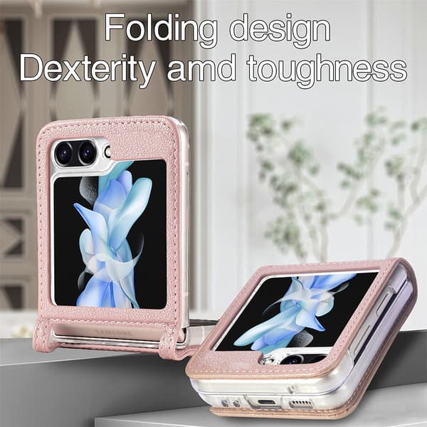 Ohut korttilompakko Samsung Galaxy Z Flip 5 Rosa