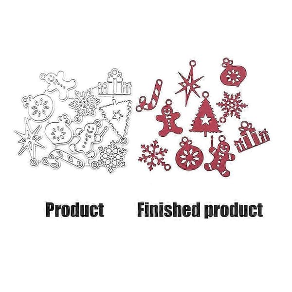 DIY Håndværk Metal Skærestøbeforme Skær Støbeform Jule Scrapbog Prægningsstencils Skærestøbeform